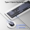 AUSDOM Wireless Keyboard and Mouse Combo: 2.4G Full-Sized Rechargeable Cordless
