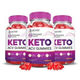 (3 Pack) Ripped Results Keto ACV Gummies Advanced Formula 1000MG Ripped Results Keto Gummies Apple Cider Vinegar Formulated with Pomegranate Beet Juice Powder B12 Vegan Non GMO 180 Gummys