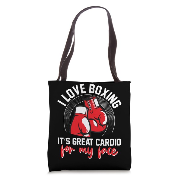 Shadow Boxing Punching Kickboxing Bag Gloves Boxer Fighting Tote Bag