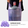 ULTECHNOVO 5 Rolls Trash Bags with Handles Plastic Rubbish Bags