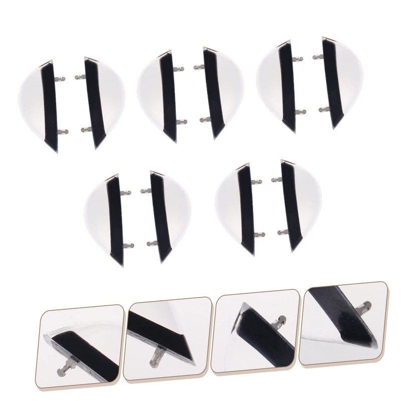 KOMBIUDA Glasses Nose Bridges 10 Pairs Acetate Nose Pads Soft