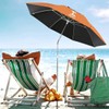AosKe 7ft Beach Umbrella, Portable Wind Beach Umbrellas for Sand