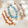 CRUSH CR Chunky Pearl Necklace&Bracelet for Women Beach Starfish Shell