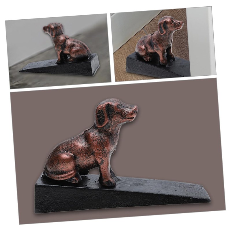 OSALADI Creative Dog Shaped Door Stopper Heavy Duty Cast Iron