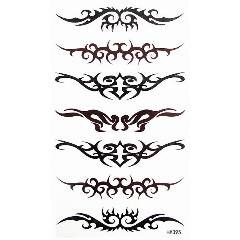 MapofBeauty Tribal Armband Temporary Waterproof Tattoo Sticker(2 pcs/lot)