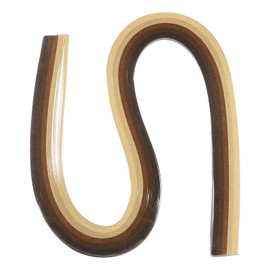 PATIKIL 120pcs Rainbow Quilling Strips Paper 3/16"(5mm) 21" Origami Paper Quilling Strip for Art DIY Hand Craft Christmas, Gradient Brown