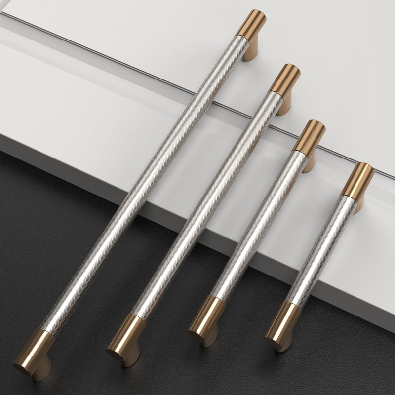 KNOKLOCK 10 Pack 7.5 Inch(192mm) Kitchen Cabinet Handles Brushed Satin