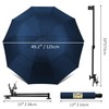 XLINGZA UPF 50+ Beach Umbrella with Adjustable Universal Clamp