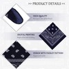 48 Pcs Bandanas Multi Purpose Bandanas Handkerchiefs for Women Cowboy