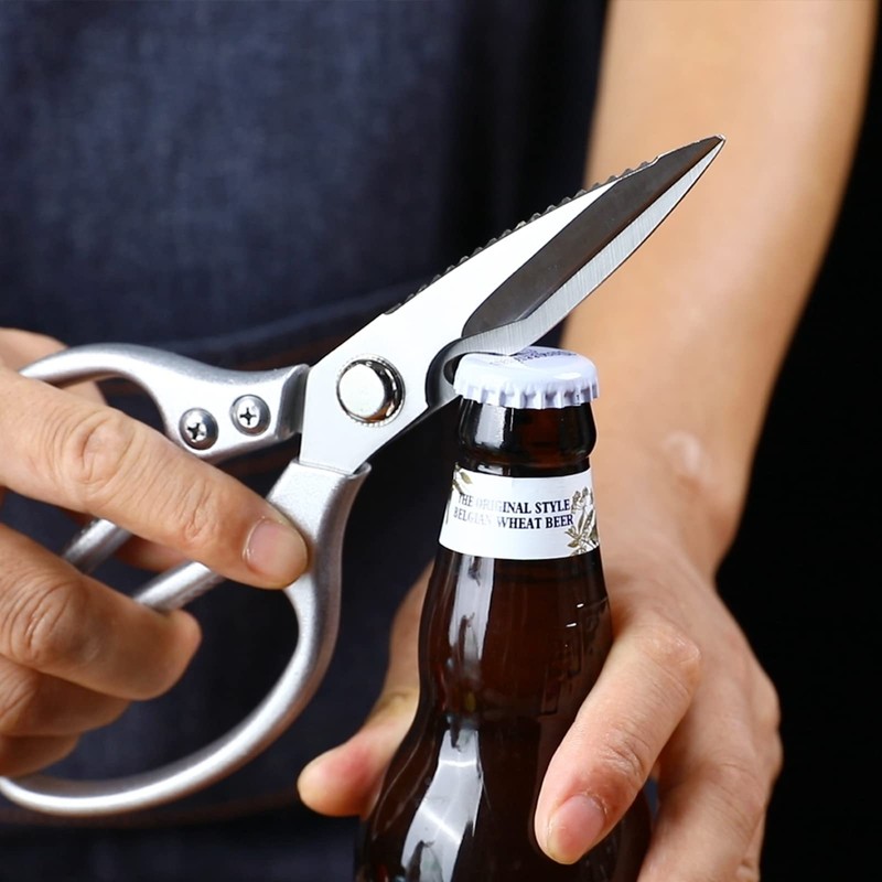 WAK 8.5" Kitchen Scissors, Multi Functional Kitchen Scissors Heavy Duty,