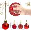 30mm/12Pcs Christmas Baubles Shatterproof Red, Christmas Tree Decorations Ball Ornaments