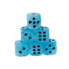 WeLoveDice - Blue Dice with Black Hearts - Made in