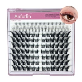 Fox Eye Lashes Fluffy Lash Clusters with Bottom Lashes C Curl False Eyelashes Left & Right Cluster Eyelash Extensions 158 PCS Individual Lashes Cat Eye Manga Lashes DIY At Home, by Anforlin