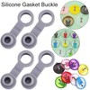 10Pcs Grey Universal Silicone Sealing Bottle Straw Hole Grommets Stopper