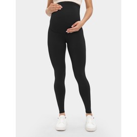 Buttergene Women's Maternity Leggings over the Belly Maternity Yoga Pants Workout Pregnancy Leggings