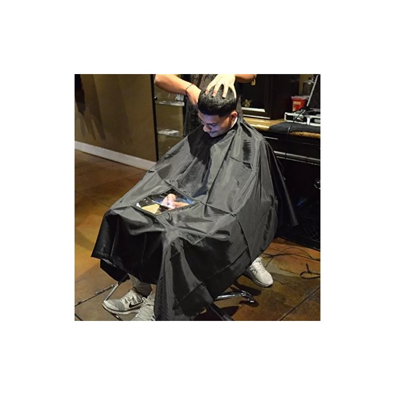 Traderplus Bata De Corte De Pelo Traderplus Con Ventana De