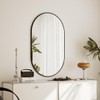 VooBang Black Oval Wall Mirror, 22x38 inch Oval Bathroom Mirror,