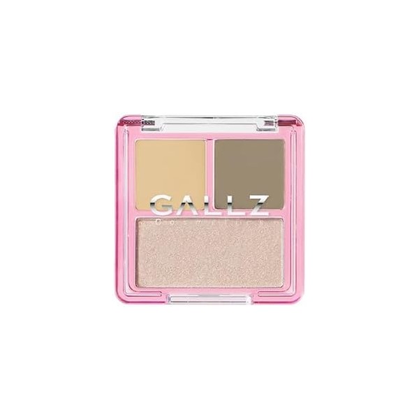 GALLZ Hanamichi 3D Palette 01 Greige for Facial Contouring 3.8g
