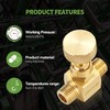 Litorange 2 Pack Heavy Duty Brass Replacement Control Needle Valve