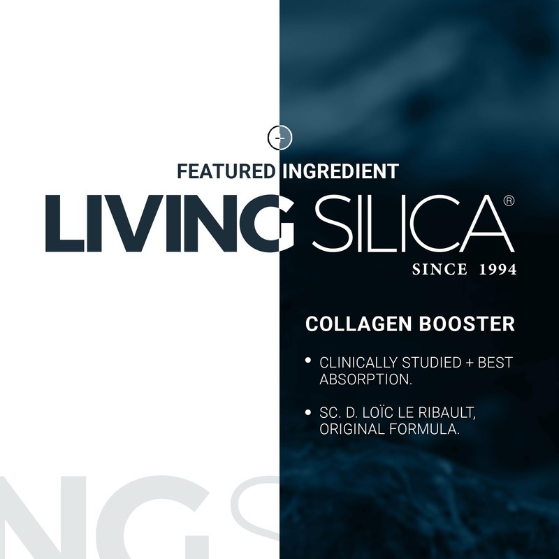 Living Silica ORGONO Mineral-Based Collagen Booster Capsules | Silica-Based |