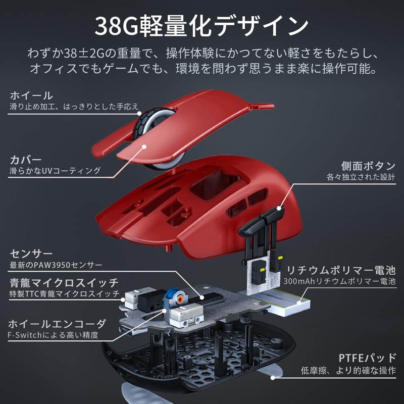 Gaming Mouse KDSTROE(Small Shop) x Darmoshark M5 Pro 4K/8KHz Mini