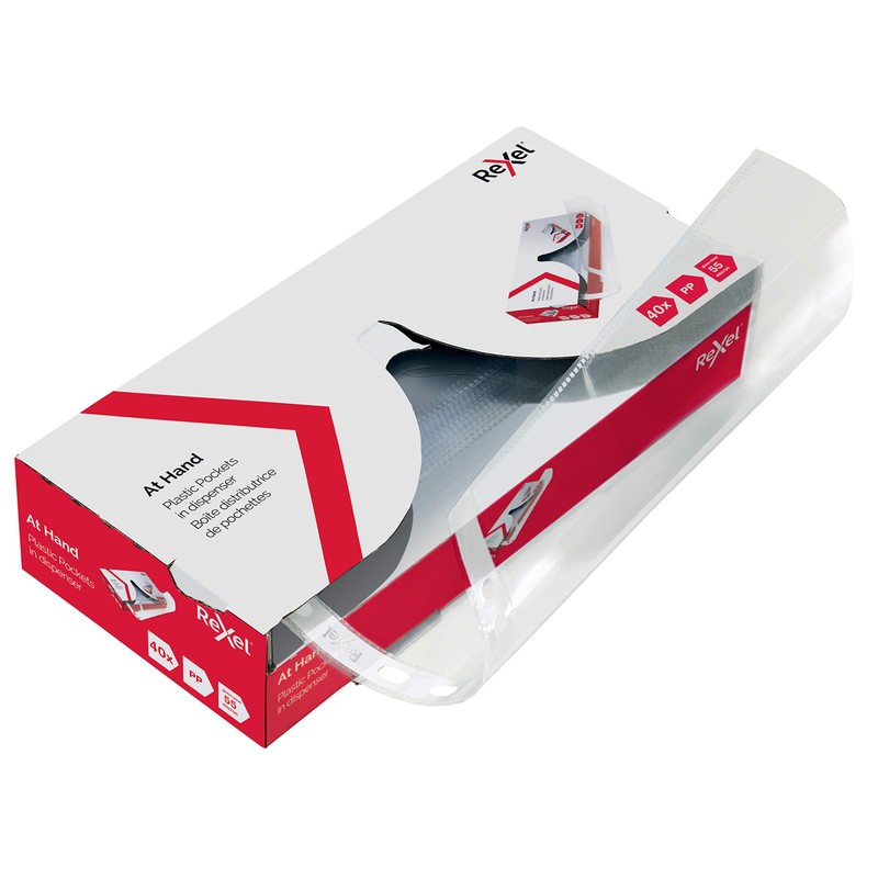 Rexel 2115500 Plastic Pocket Dispenser Transparent