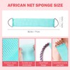 4 Pack African Net Sponge and Exfoliating Glove Set, 2