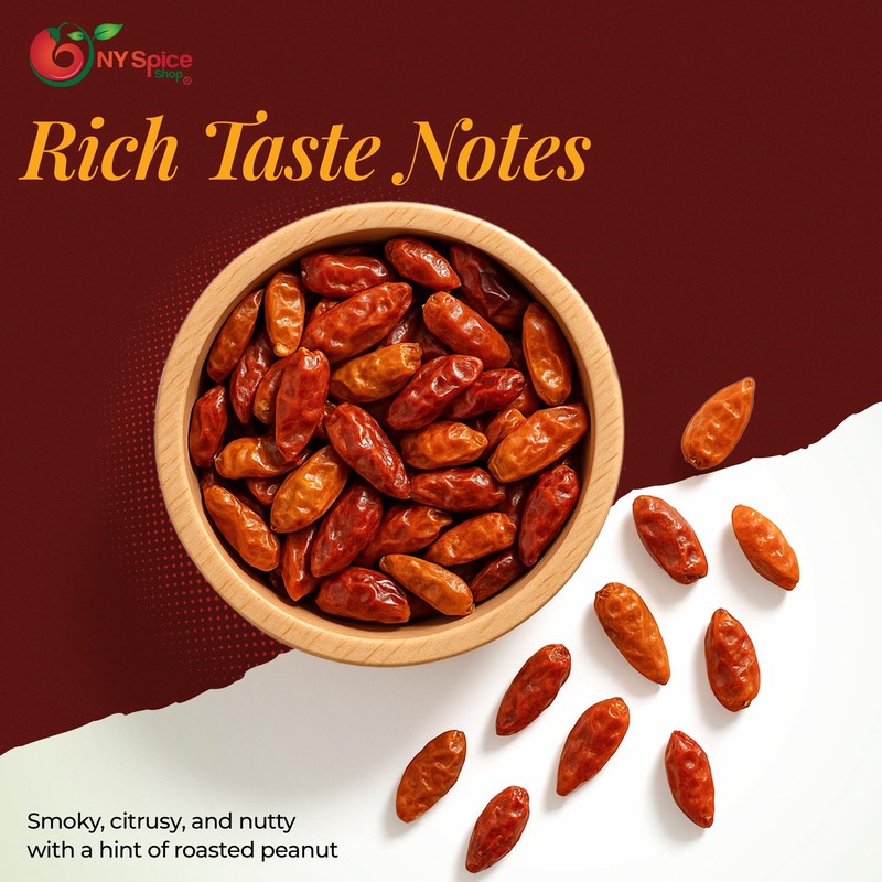 NY Spice Shop Dried Whole Chili Pequin Pepper - 1.6