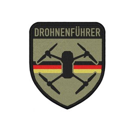 Copytec #36753 Patch Drone Guide Germany Pilot Badge Camouflage Sport 75 x 65 mm