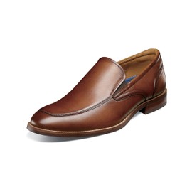 Florsheim Men's Rubano Moc Toe Slip On Loafer, Cognac, 9.5