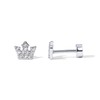PAVOI 14K Gold Flat Backs (Crown, White Gold)