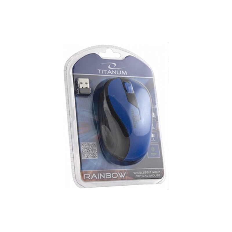 Esperanza Titanum Wireless RF Wireless Optical 1000DPI Right Hand Black,