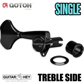 GOTOH NEW (1) Gotoh GB350 RES-O-LITE Bass Machine Head TREBLE SIDE - SINGLE - BLACK