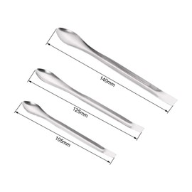 Recogwood 3Pcs Lab Sampling Reagent Spoon, Stainless Steel Micro Scoop Reagent Sampling Laboratory Spoons Mixing Spatula for Powders Gel Cap Filler