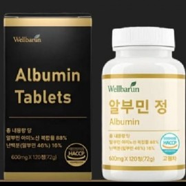 I agree to third-party provision for KS Well Barun delivery of health food supplement albumin tablets, 120 tablets. / 건강식품 보조식품 알부민 정 120정 KS웰바른 배송을 위한 제3자 제공에 동의합니다