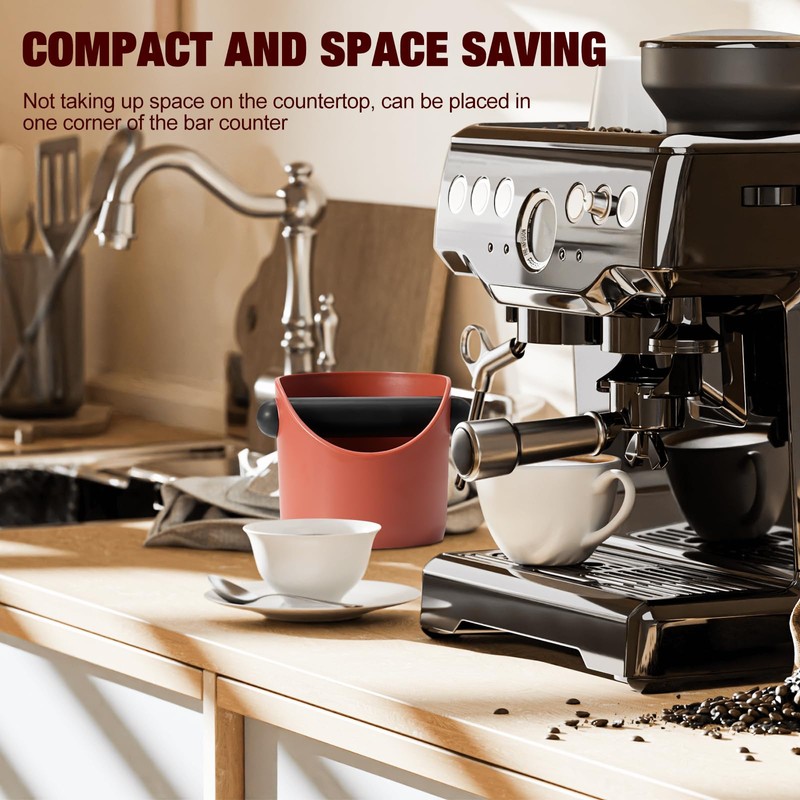 Coffee Knock Box - 0.45L Coffee Grounds Knock Box with