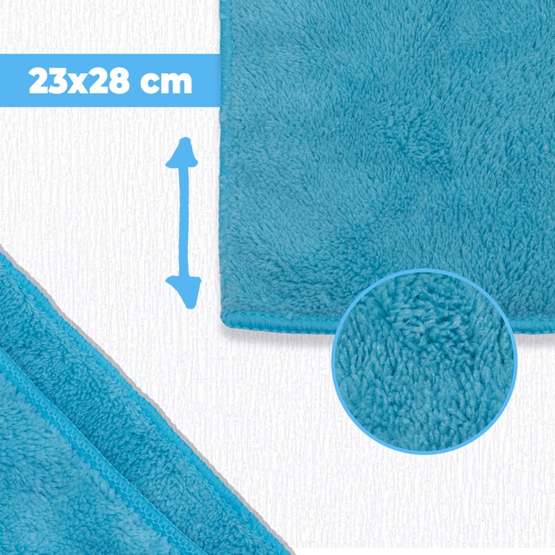 HELOME Microfibre Super Suction Cloth / Dust Cloth in Pack