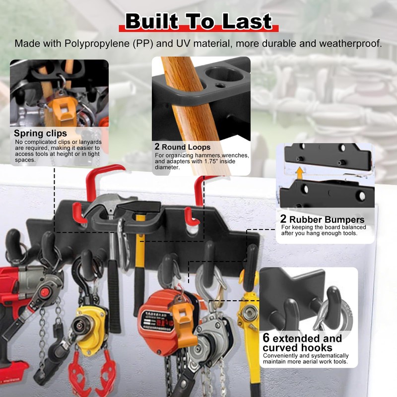CNQLIS Lineman Tool Board Bucket Truck Tool Organizer for Bucket