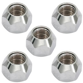 Hordion 5pcs 1/2-20 Inch Trailer Lug Nuts, 509 Tire Lugs Wheel Nut Open End Acorn Nut for 1/2" Wheel Lug Studs Trailer Camper RV Truck
