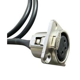 DIYTECH Premium Stage Box, XLR Patch Panel, XLR Panel Mount, XLR Floor Box, XLR Pass Through Connector - No Solder for Pro Audio Installations (XLR Female to XLR Male)