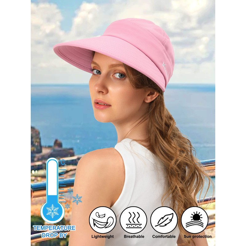 Rulala Fancy Sun Hats for Womens Wide Brim Visor UV