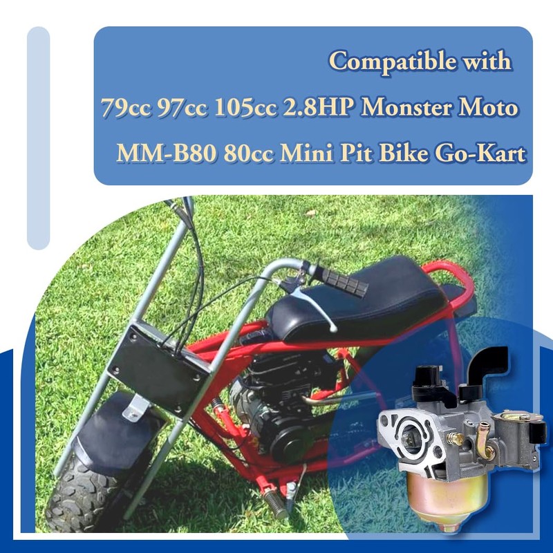 Carburetor Fits for Motovox MBX10 MBX11 79cc 97cc Monster Mega