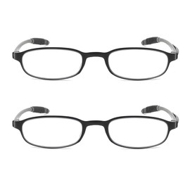 Mcoorn Lesebrille Leicht Flexibel Anti Blaulicht Liegen für Damen Herren, Lesehilfe Klein mit Rutschfest TR90, Dioptrien +1.75