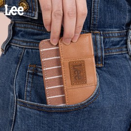 Lee Trend Stripe Wallet for Women Compact Credit Card Holder Wallet Purse