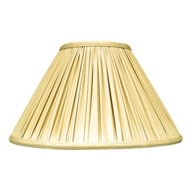 Royal Designs Coolie Empire Gather Pleat Basic Lamp Shade, Antique Gold, 4.5 x 12 x 7.5