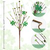 ZJoey 10 Pcs St.Patricks Day Artificial Plants Berry Stems 16
