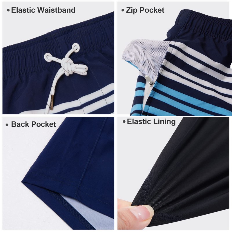 Arcweg Swimming Trunks for Men Swimming Shorts with Compression 2