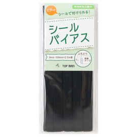 Topman Industry Co., Ltd. Sticker Bias 0.4 inch (9 mm) Width Black TM012-24