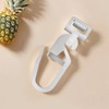 SSKHE Practical Curtain Hooks Plastic White Curtain Track Sliders Folding