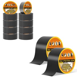 JOAPRIL Deck Joist Tape for Decking, 10 Pack Deck Tape 2" X 50', 2 Pack 4" X 50' Butyl Joist Tape for decking for Beams